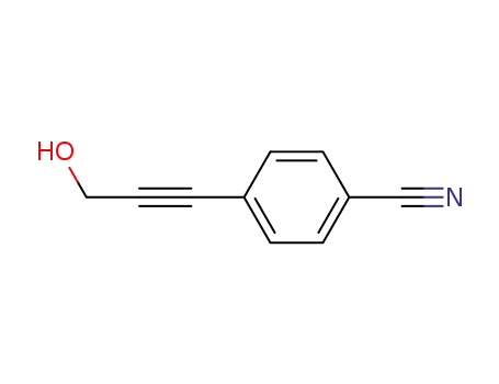 Molecular Structure of 80151-16-2 (4-(3-HYDROXY-PROP-1-YNYL)-BENZONITRILE)