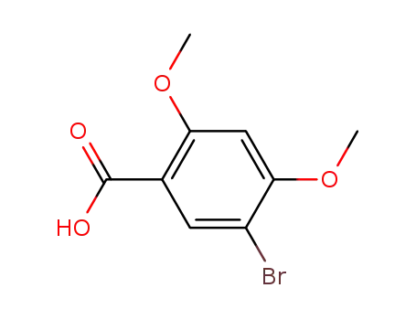 Molecular Structure of 32246-20-1 (5-BROMO-2 4-DIMETHOXYBENZOIC ACID  97)