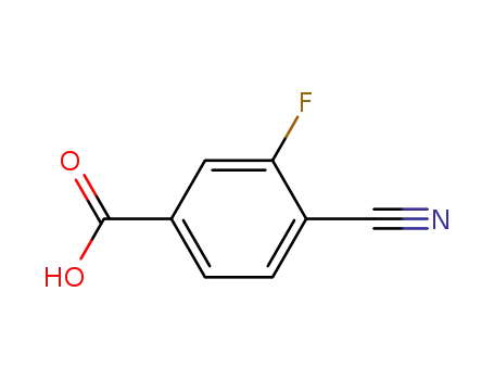 Molecular Structure of 176508-81-9 (4-Cyano-3-fluorobenzoic acid)