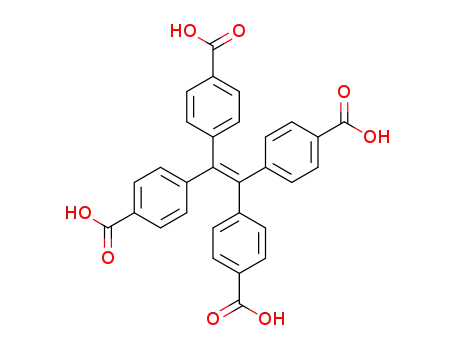 Molecular Structure of 1351279-73-6 (1,1,2,2-Tetra(4-carboxylphenyl)ethylene)