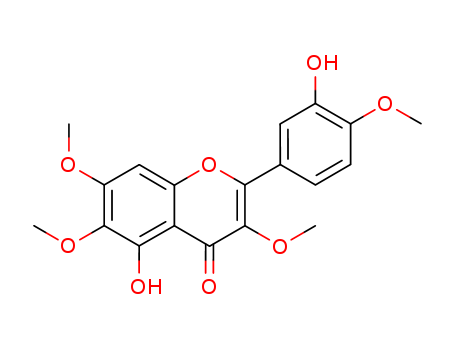 479-91-4,CASTICIN,Casticin(6CI);Flavone, 3',5-dihydroxy-3,4',6,7-tetramethoxy- (7CI,8CI);3,6,7,4'-Tetra-O-methyl-5,3'-dihydroxyflavone;3,6,7,4'-Tetra-O-methylquercetagetin;5,12-Dihydroxy-2,6,7,13-tetramethoxyflavone;5,3'-Dihydroxy-3,6,7,4'-tetramethoxyflavone;Casticine;Quercetagetin3,6,7,4'-tetramethyl ether;