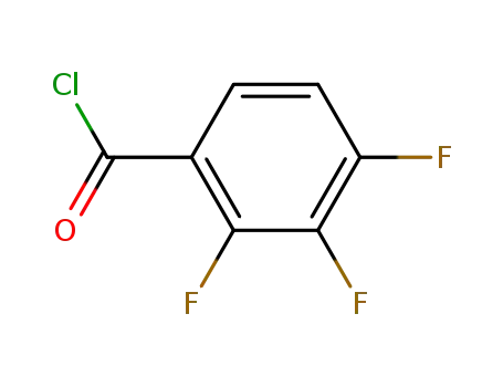 Molecular Structure of 157373-08-5 (2,3,4-TRIFLUOROBENZOYL CHLORIDE)