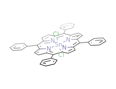 Molecular Structure of 26334-85-0 (meso-Tetraphenylporphyrin-Sn(IV)dichlorid)
