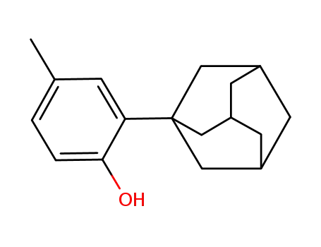 Molecular Structure of 41031-50-9 (2-(1-ADAMANTYL)-4-METHYLPHENOL)