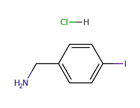 Molecular Structure of 59528-27-7 (4-Iodobenzylamine hydrochloride)