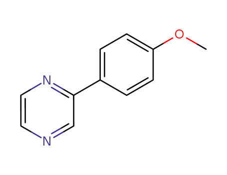 Molecular Structure of 108030-81-5 (Pyrazine, 2-(4-methoxyphenyl)-)