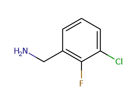 Molecular Structure of 72235-55-3 (3-Chloro-2-fluorobenzylamine)