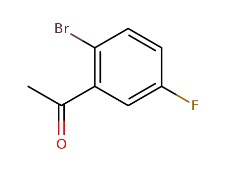 Molecular Structure of 1006-33-3 (2'-BROMO-5'-FLUOROACETOPHENONE)