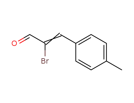 Molecular Structure of 62427-24-1 (2-Propenal, 2-bromo-3-(4-methylphenyl)-)