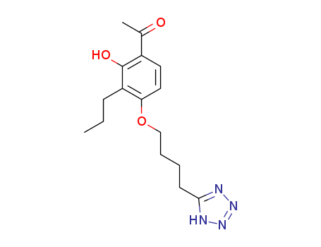 Ethanone,1-[2-hydroxy-3-propyl-4-[4-(2H-tetrazol-5-yl)butoxy]phenyl]-(88107-10-2)