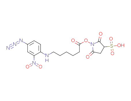 Molecular Structure of 102568-43-4 (sulfosuccinimidyl 6-((4-azido-2-nitrophenyl)amino)hexanoate)