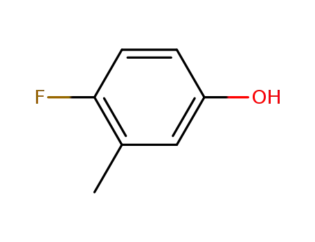 Molecular Structure of 452-70-0 (4-Fluoro-3-methylphenol)