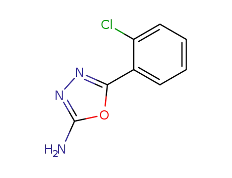 Molecular Structure of 2138-98-9 (2-Amino-5-(2-chlorophenyl)-1,3,4-oxadiazole)