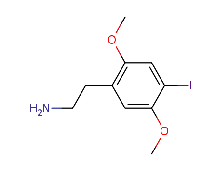 Molecular Structure of 69587-11-7 (4-IODO-2,5-DIMETHOXYPHENETHYLAMINE)