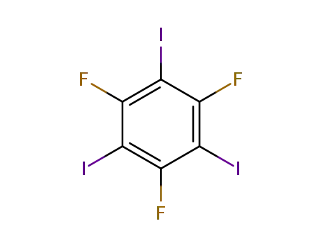 Molecular Structure of 84322-56-5 (1,3,5-Trifluoro-2,4,6-triiodobenzene)