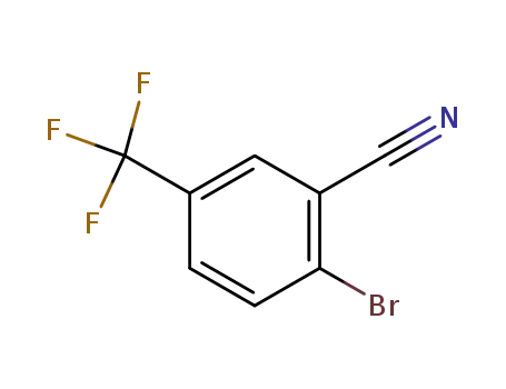 Molecular Structure of 1483-55-2 (2-Bromo-5-(trifluoromethyl)benzonitrile)