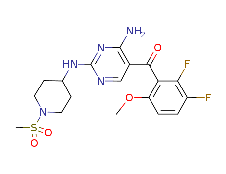 Methanone,[4-amino-2-[[1-(methylsulfonyl)-4-piperidinyl]amino]-5-pyrimidinyl](2,3-difluoro-6-methoxyphenyl)-