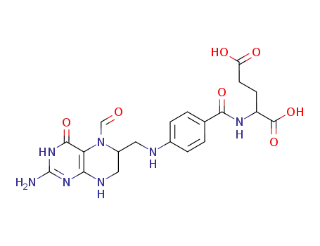 Molecular Structure of 22350-60-3 (Glutamic acid,N-[4-[[(2-amino-5-formyl-3,4,5,6,7,8-hexahydro-4-oxo-6-pteridinyl)methyl]amino]benzoyl]-)