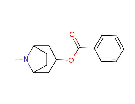 Molecular Structure of 16052-34-9 (8-Azabicyclo[3.2.1]octan-3-ol,8-methyl-, 3-benzoate)