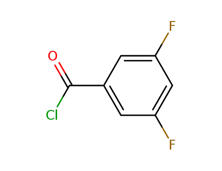 Molecular Structure of 129714-97-2 (3,5-Difluorobenzoyl chloride)