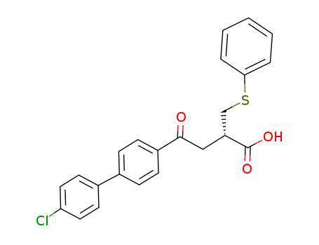 [1,1'-Biphenyl]-4-butanoicacid, 4'-chloro-g-oxo-a-[(phenylthio)methyl]-, (aS)-