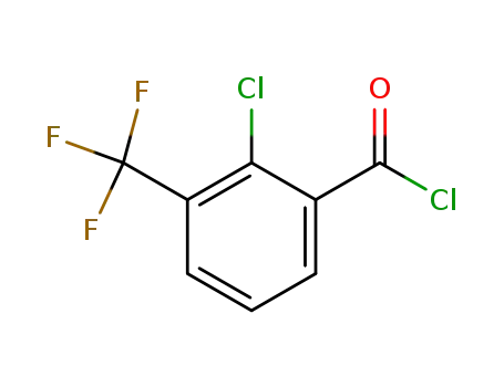 Molecular Structure of 850156-39-7 (2-CHLORO-3-(TRIFLUOROMETHYL)BENZOYL CHLORIDE)