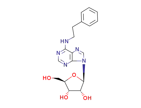 Molecular Structure of 20125-39-7 (N6-(2-PHENYLETHYL)ADENOSINE)