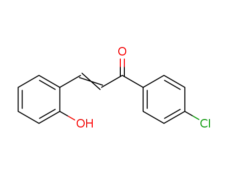 Molecular Structure of 19739-02-7 (1-(4-chlorophenyl)-3-(2-hydroxyphenyl)prop-2-en-1-one)
