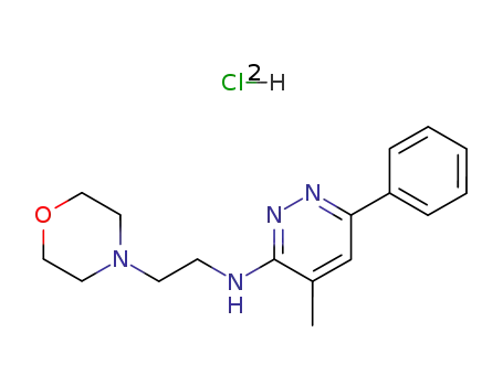 4-Morpholineethanamine, N-(4-methyl-6-phenyl-3-pyridazinyl)-, monohydrochloride