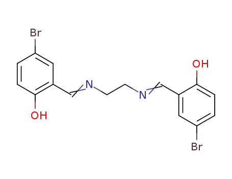 Molecular Structure of 17937-38-1 (N N'-BIS-(5-BROMOSALICYLIDENE)ETHYLENE DIAMINE)