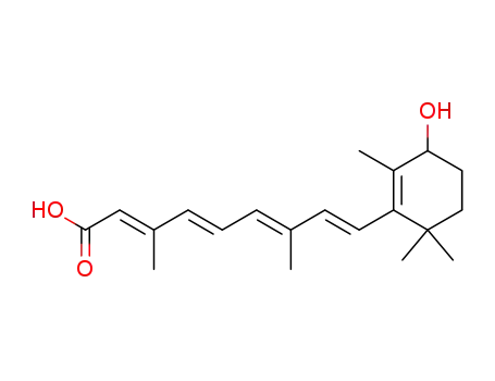 Molecular Structure of 66592-72-1 ((2E,4E,6E,8E)-9-(3-hydroxy-2,6,6-trimethyl-1-cyclohexenyl)-3,7-dimethyl-nona-2,4,6,8-tetraenoic acid)