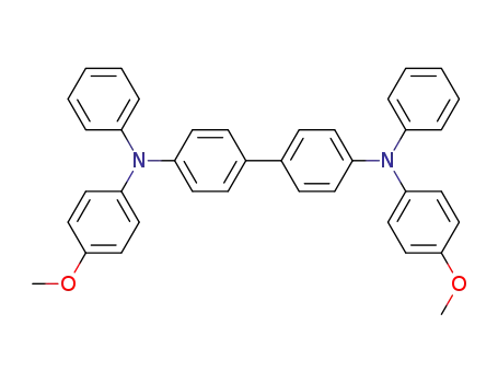 Molecular Structure of 20441-07-0 (N<sup>4</sup>,N<sup>4'</sup>-bis(4-methoxyphenyl)-N<sup>4</sup>,N<sup>4'</sup>-diphenyl-4,4'-diaminobiphenyl)