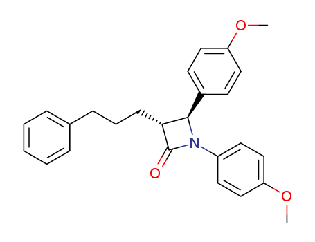 1,4-BIS(4-METHOXYPHENYL)-3-(3-PHENYLPROPYL)-2-AZETIDIN-1-YLNECAS