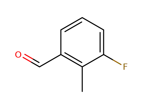 Molecular Structure of 147624-13-3 (3-Fluoro-2-methylbenzaldehyde)
