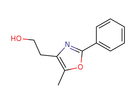 Molecular Structure of 103788-65-4 (2-(5-Methyl-2-phenyl-1,3-oxazol-4-yl)ethan-1-ol)