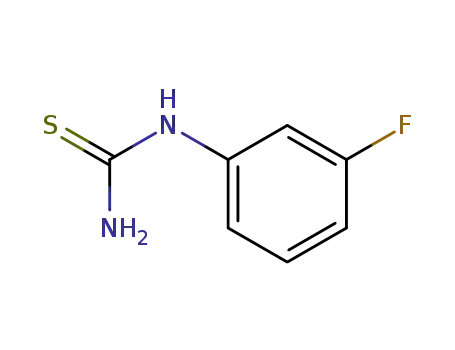 Molecular Structure of 458-05-9 (1-(3-FLUOROPHENYL)-2-THIOUREA)