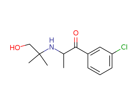 1-Propanone,1-(3-chlorophenyl)-2-[(2-hydroxy-1,1-dimethylethyl)amino]-