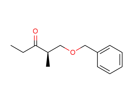 Molecular Structure of 116652-75-6 (3-Pentanone, 2-methyl-1-(phenylmethoxy)-, (R)-)