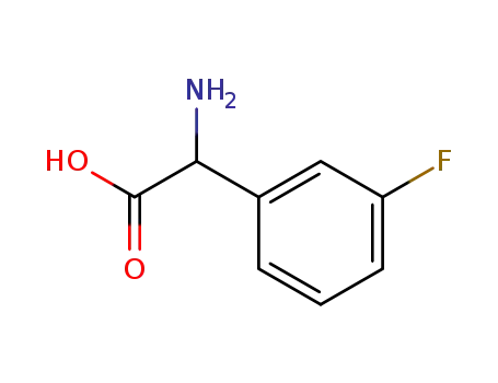 Molecular Structure of 7292-74-2 (AMINO-(3-FLUORO-PHENYL)-ACETIC ACID)
