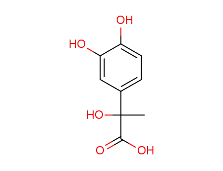 Molecular Structure of 22681-72-7 (alpha-(3,4-dihydroxyphenyl)lactic acid)
