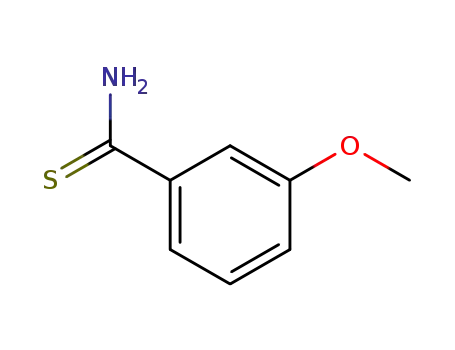 Molecular Structure of 64559-06-4 (3-METHOXY-THIOBENZAMIDE)