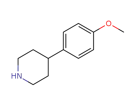Molecular Structure of 67259-62-5 (4-(4-Methoxyphenyl)piperidine)
