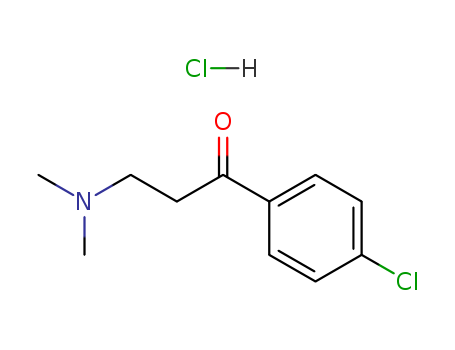 1798-83-0,1-(4-CHLOROPHENYL)-3-(DIMETHYLAMINO)PROPAN-1-ONE HYDROCHLORIDE,1-Propanone,1-(4-chlorophenyl)-3-(dimethylamino)-, hydrochloride (9CI); Propiophenone,4'-chloro-3-(dimethylamino)-, hydrochloride (6CI,7CI,8CI);1-(4-Chlorophenyl)-3-dimethylamino-propan-1-one hydrochloride;4'-Chloro-3-(dimethylamino)propiophenone hydrochloride; NSC 692749