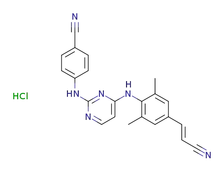 Molecular Structure of 700361-47-3 (RILPIVIRINE HCL)