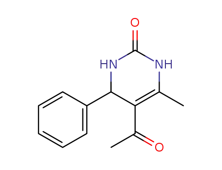 Molecular Structure of 25652-50-0 (2(1H)-Pyrimidinone,5-acetyl-3,4-dihydro-6-methyl-4-phenyl-)