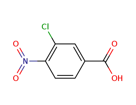 Molecular Structure of 39608-47-4 (3-Chloro-4-nitrobenzoic acid)