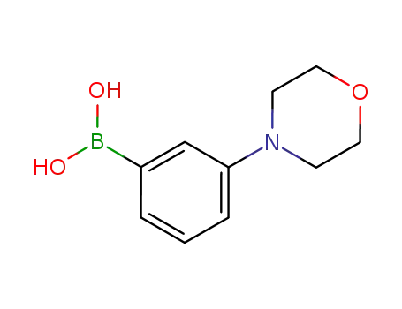 Molecular Structure of 863377-22-4 (3-(MORPHOLINO)PHENYLBORONIC ACID)