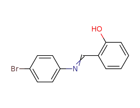 Molecular Structure of 886-34-0 (N-SALICYLIDENE P-BROMOANILINE)