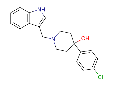 81226-60-0,L 741626,4-Piperidinol,4-(4-chlorophenyl)-1-(1H-indol-3-ylmethyl);4-(4-Chlorophenyl)-1-(1H-indol-3-ylmethyl)-4-piperidinol;3-(4-(4-Chlorophenyl-4-hydroxypiperidino)methyl)indole;1-(indol-3-ylmethyl)-4-hydroxy-4-(p-chlorophenyl)piperidine;L 741,626;
