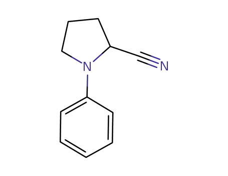 Molecular Structure of 893086-81-2 (1-Phenyl-2-pyrrolidinecarbonitrilee)